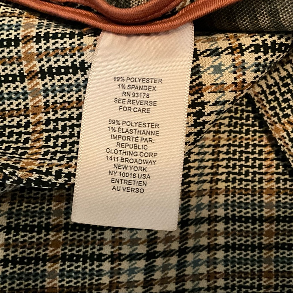 NWT Philosophy Houndstooth Duster Jacket - size XS Plaid - Picture 10 of 14